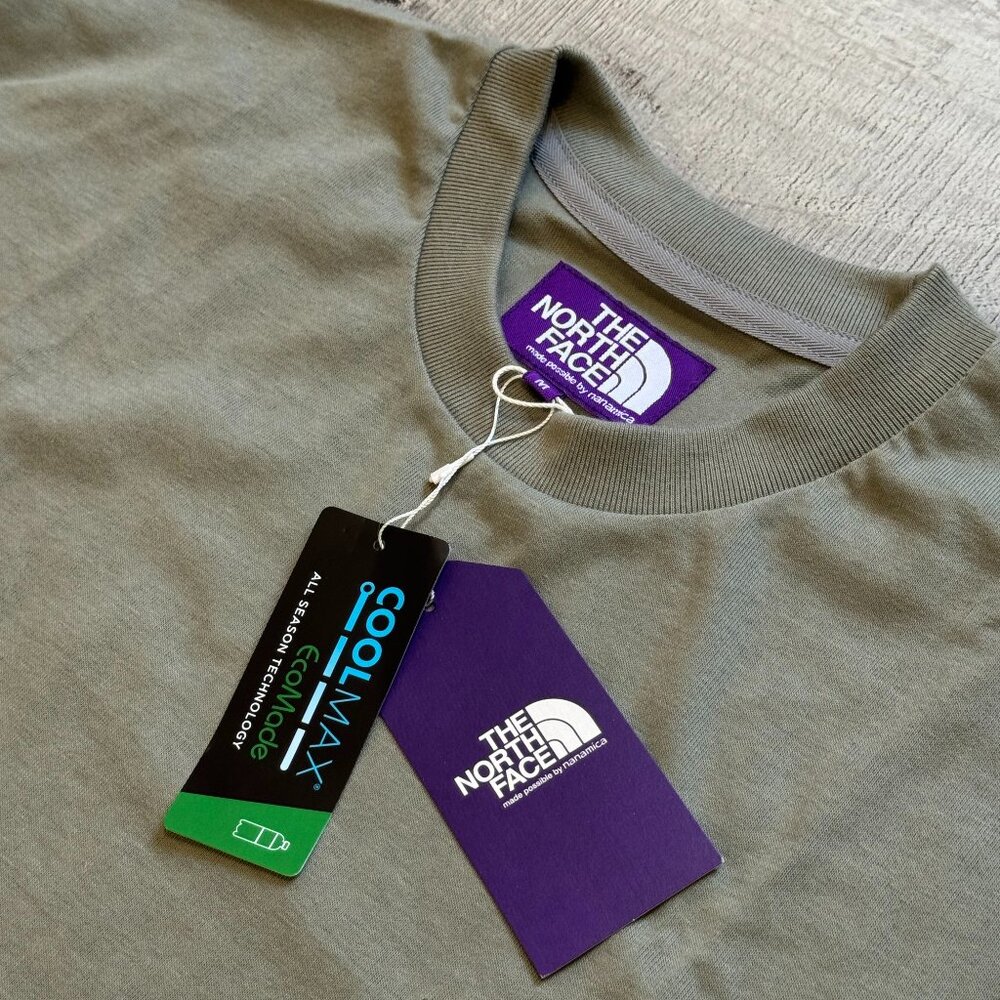 THE NORTH FACE PURPLE LABEL Field Tee - Sage Green - SIZE M - Japan Exclusive